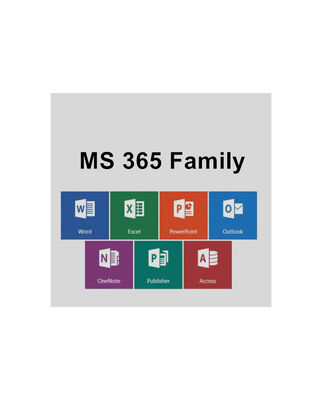 MS 365 Family Up to 6 Users with Premium Office Apps & 1 TB OneDrive Each