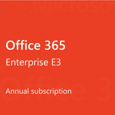 Office 365 Enterprise E3 100 utenti Un anno di abbonamento chiave di licenza Per PC/Mac
