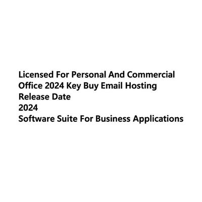 Licenza per uso personale e commerciale Office 2024 Chiave Acquisto Email Hosting Data di rilascio 2024 Suite software per applicazioni aziendali