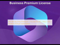 MS 365 Business Premium + 15 utenti per PC / Mac / IOS / Android Abbonamento annuale