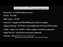 Requisiti di sistema di Windows Server 2019 Standard