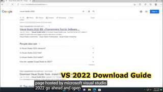 Come scaricare Visual Studio 2022 per installarlo?